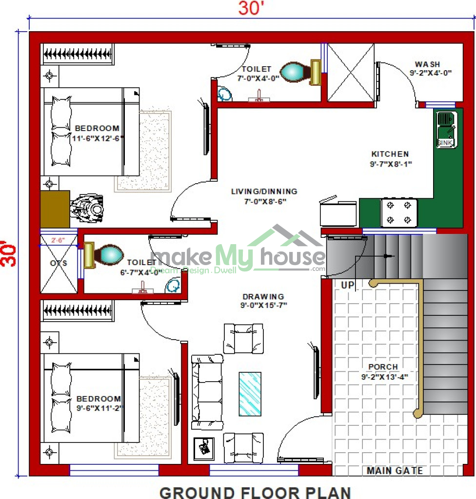 buy-30x30-house-plan-30-by-30-elevation-design-plot-area-naksha