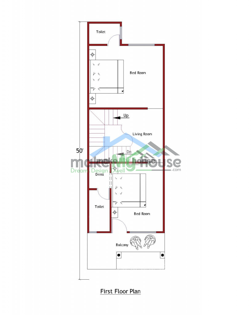 Buy 15x50 House Plan 15 By 50 Elevation Design Plot Area Naksha