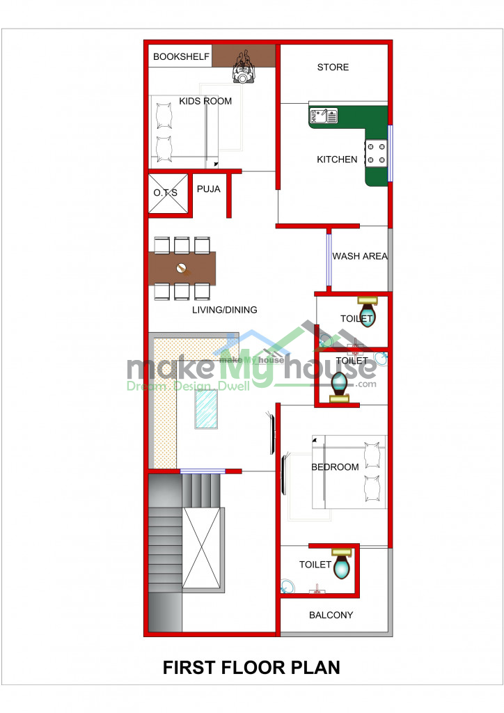 Buy 20x50 House Plan 20 by 50 Elevation Design Plot