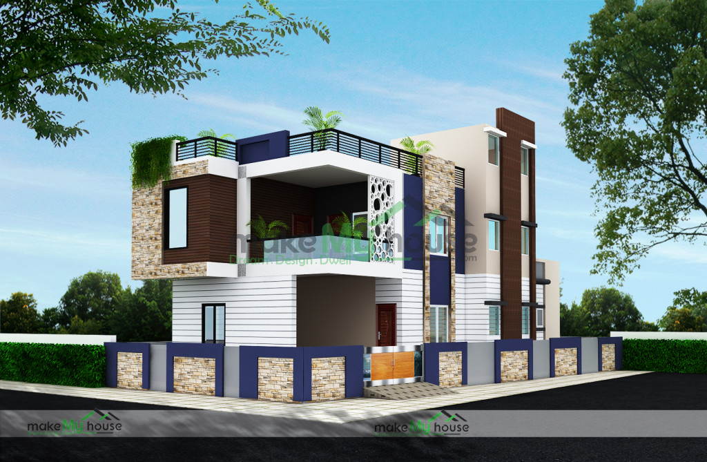 Buy 36x66 House Plan | 36 by 66 Elevation Design | Plot Area Naksha