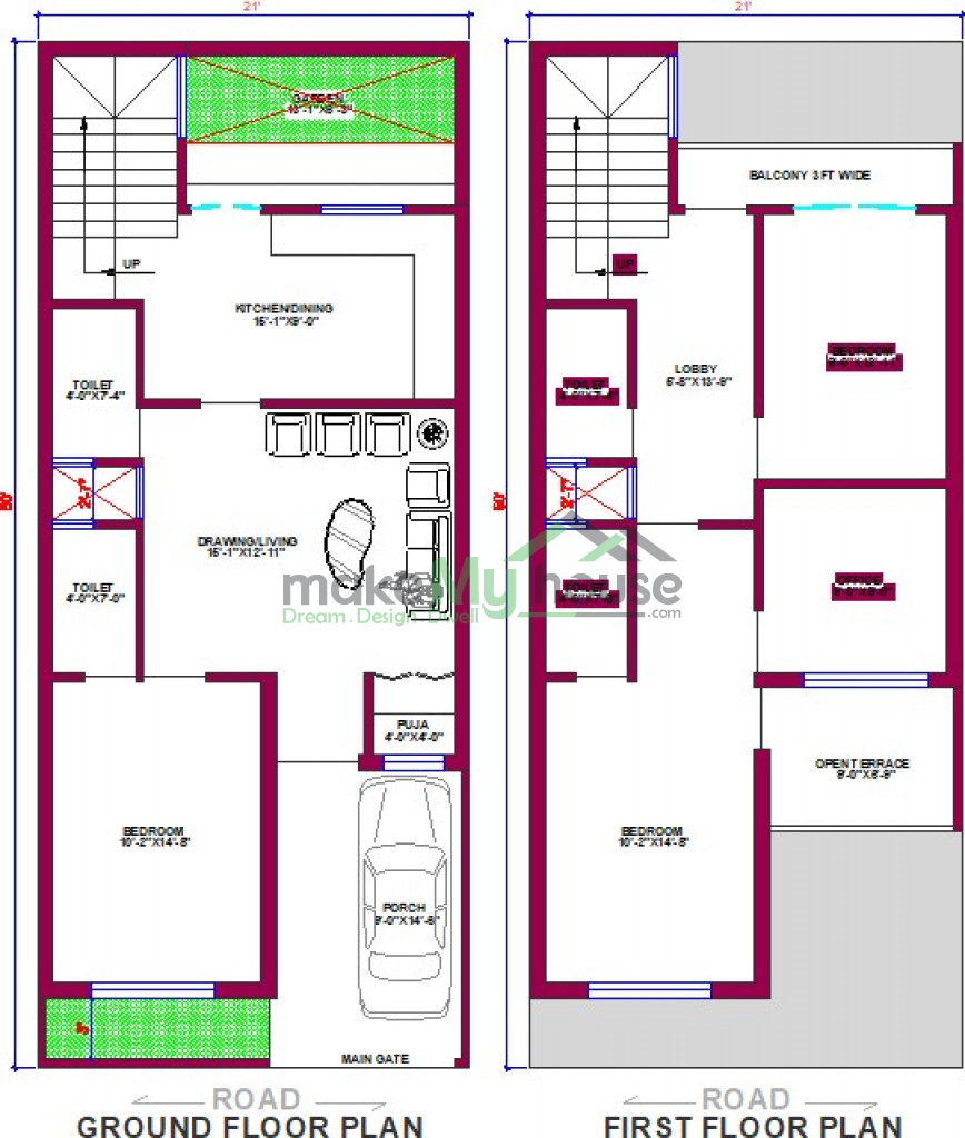Naksha 13 50 House Plan 3d