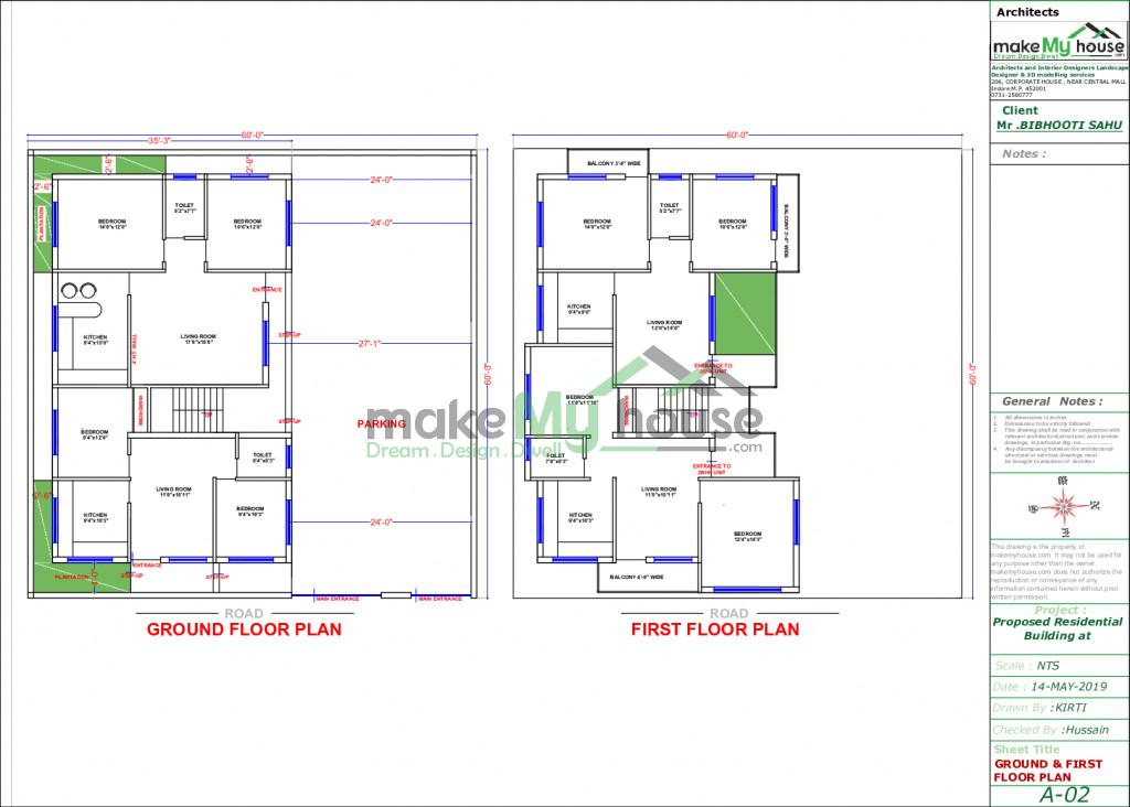 60x60 Home Plan 3600 Sqft Home Design 2 Story Floor Plan