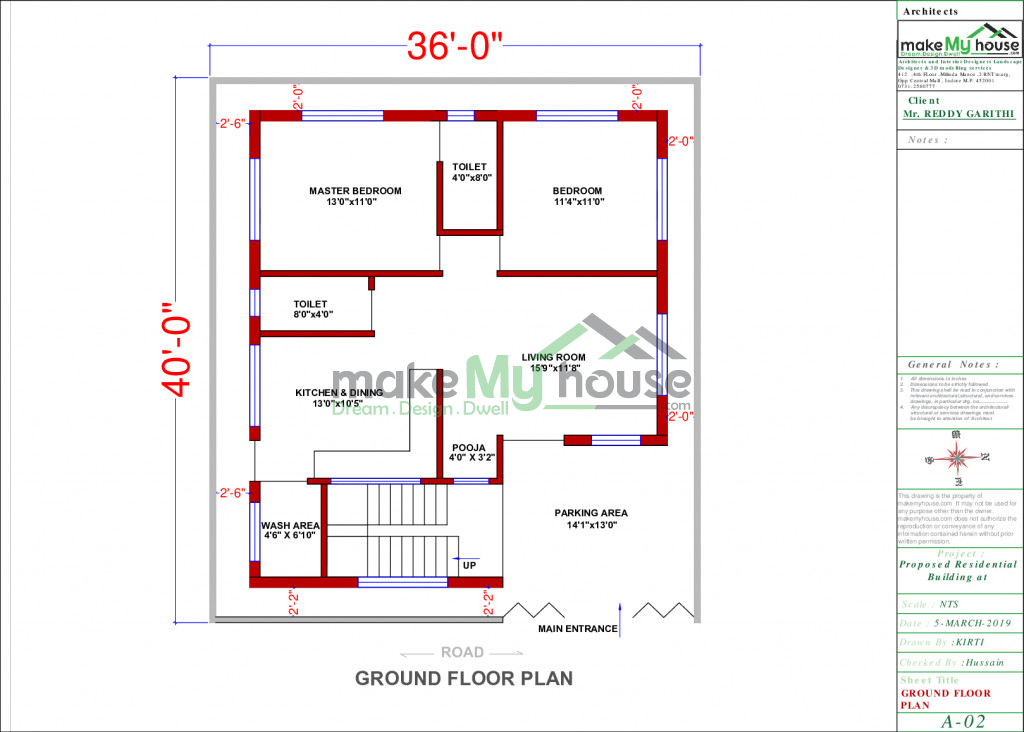 36x40 Home Plan 1440 Sqft Home Design 1 Story Floor Plan