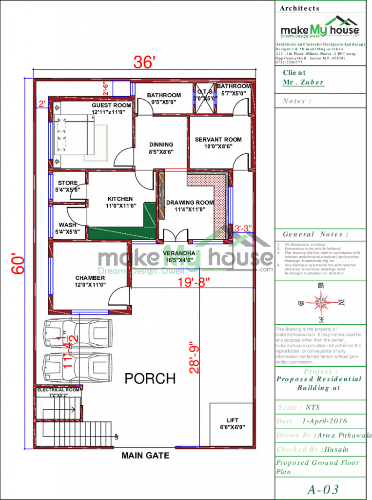 36x60 Home Plan 2160 Sqft Home Design 2 Story Floor Plan