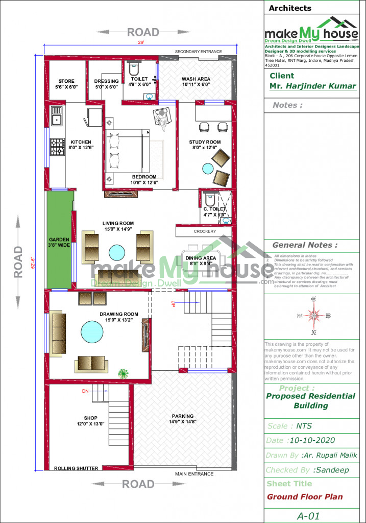 29x62 House With Shop Plan 1798 Sqft House With Shop Design 1 Story Floor Plan