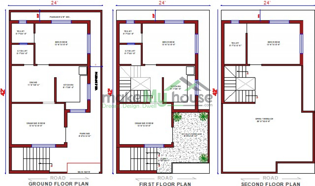 48x24 House Plans