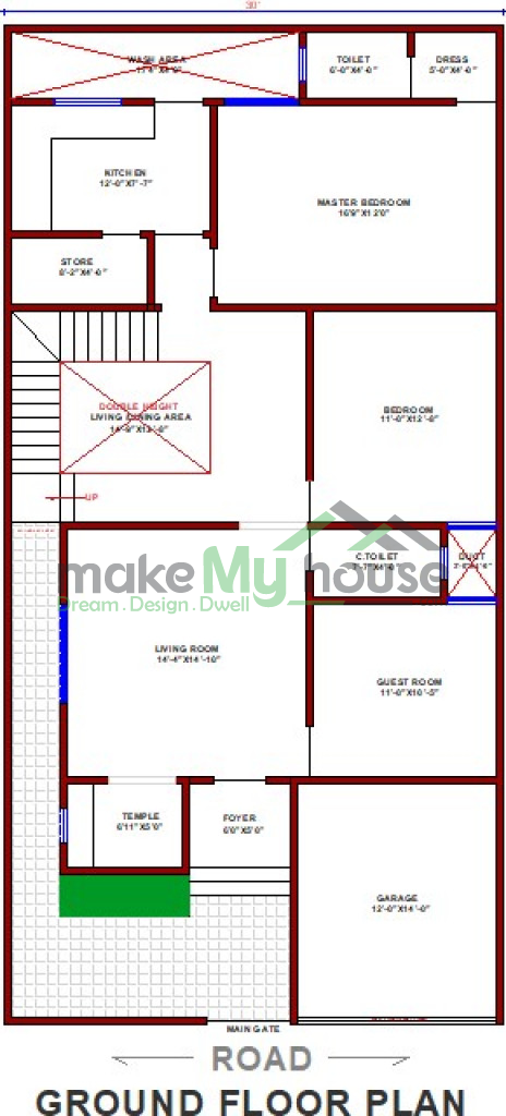 Buy 30x60 House Plan | 30 by 60 Elevation Design | Plot ...