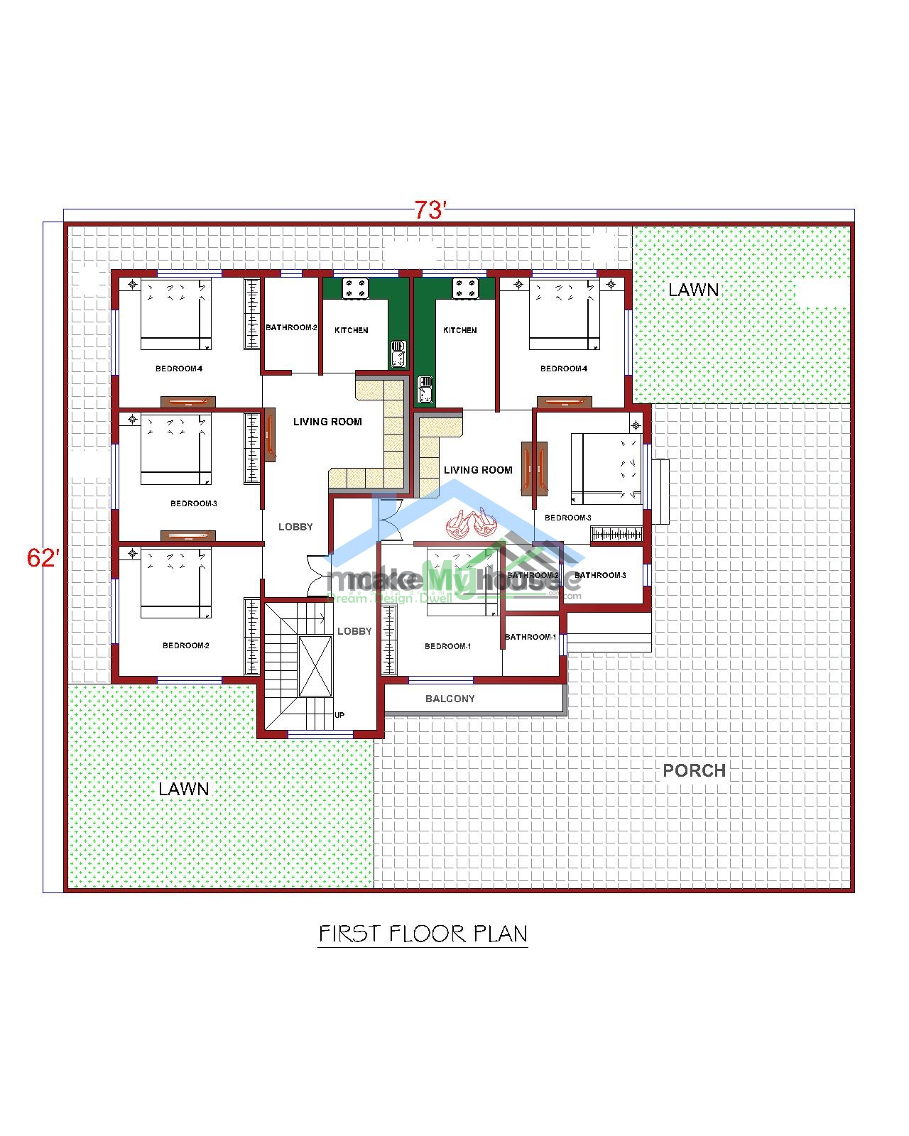 Buy 70x60 House Plan 70 By 60 Elevation Design 40sqrft Home Naksha