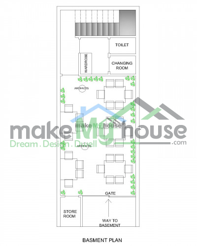 Buy 12x50 House Plan 12 By 50 Elevation Design Plot Area Naksha