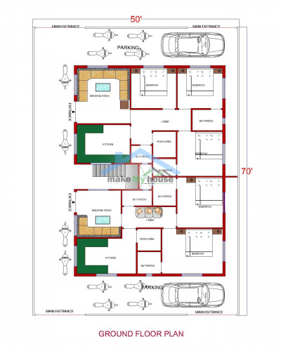 Buy 50x70 House Plan 50 By 70 Elevation Design 3500sqrft Home Naksha Buy 50x70 House Plan 50 By 70 Elevation Design 3500sqrft Home Naksha