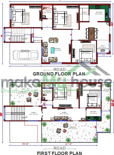 50x30 House Plan 50 By 30 Front, 50 X 30 House Plans East Facing