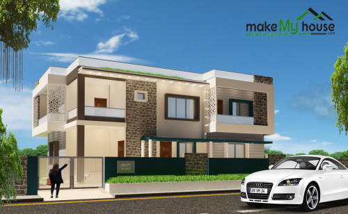 Duplex House Elevation Design