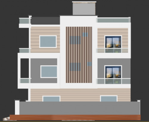 G+2 house design
