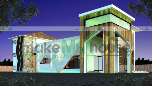 3D Elevation Restaurant Design