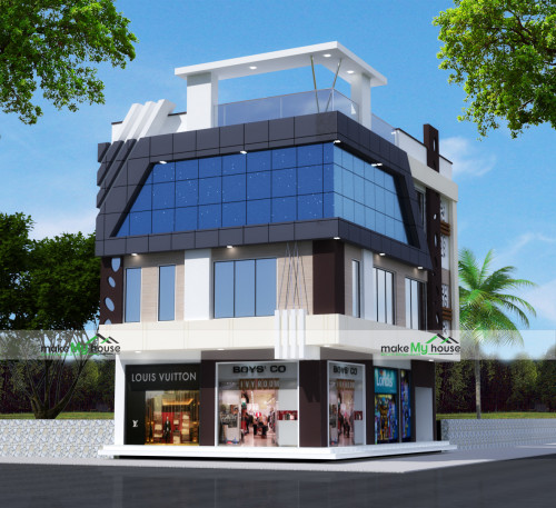 house with shop design