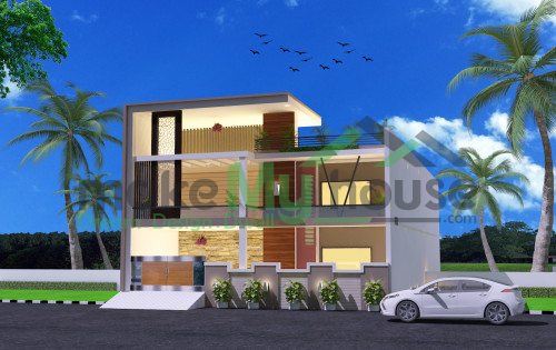 Nakshewala on X: 50x70 North Facing Double Storey House Modern