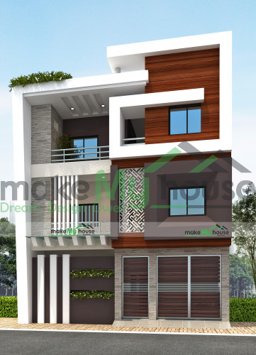 Triplex 3d Elevation Design