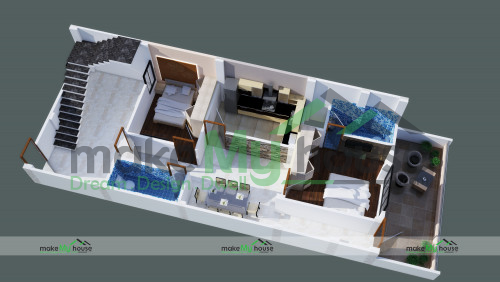 Buy 21x48 House Plan | 21 by 48 Front Elevation Design | 1008Sqrft Home Naksha Buy 21x48 House Plan | 21 by 48 Front Elevation Design | 1008Sqrft Home Naksha