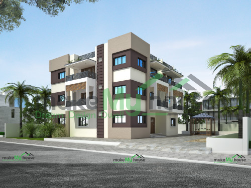 Triplex 3d Elevation Design 