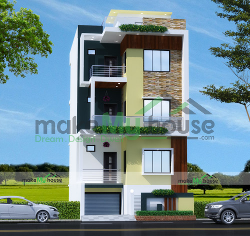 Triplex 3d Elevation Design