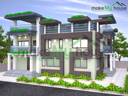 Triplex 3d elevation