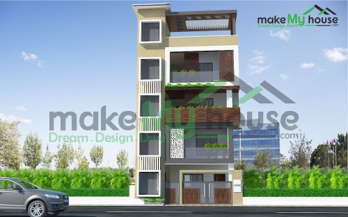 G+3 elevation design