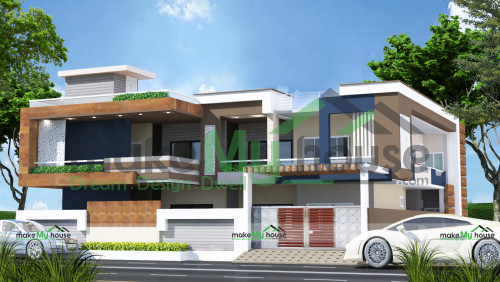 2 story 3d elevation