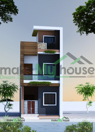  2 Story  3d Elevation Design 