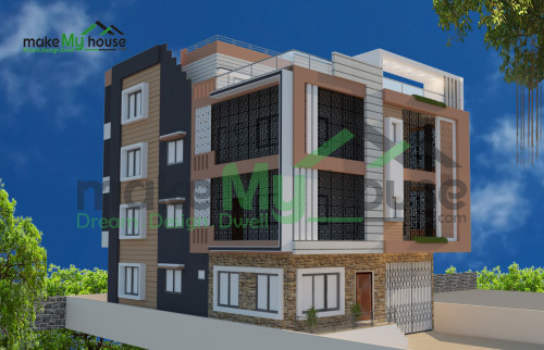 Triplex 3D Elevation