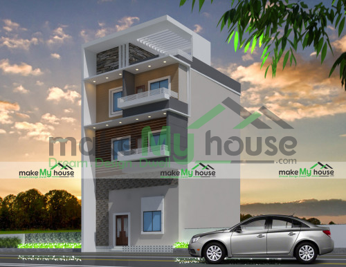 Triplex 3D Elevation