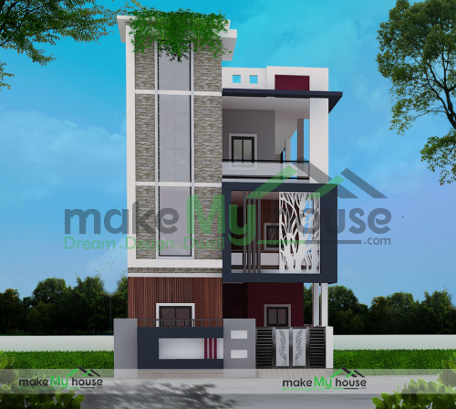 Triplex 3D Elevation