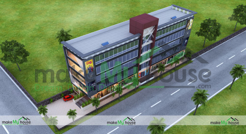 Shopping Mall 3D Top View