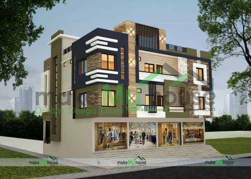 Triplex 3D Elevation