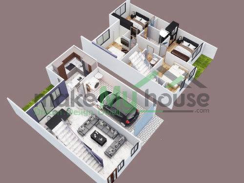 3d Cutsection Plan 