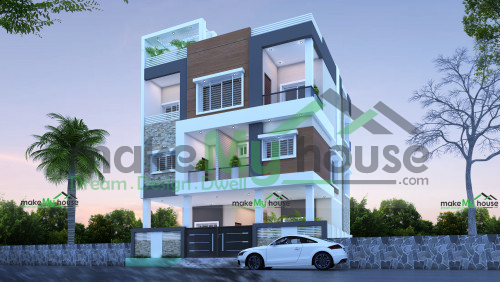 Triplex 3d Elevation 