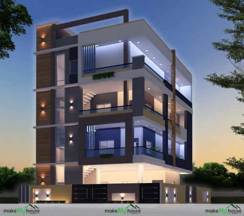 4 Floor House Front Elevation | Viewfloor.co