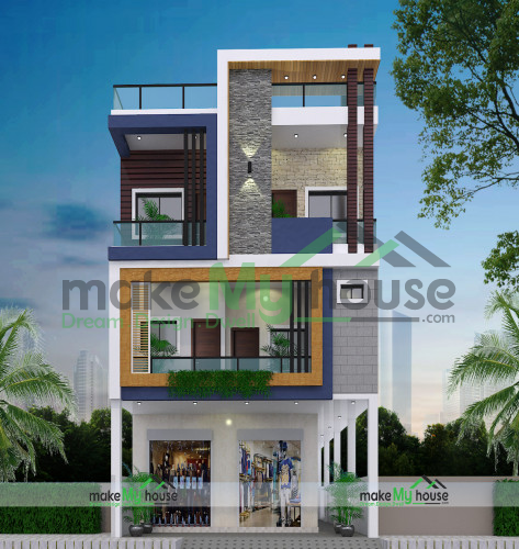 Triplex 3d Elevation 