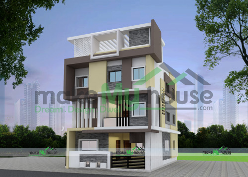 Triplex 3d Elevation 