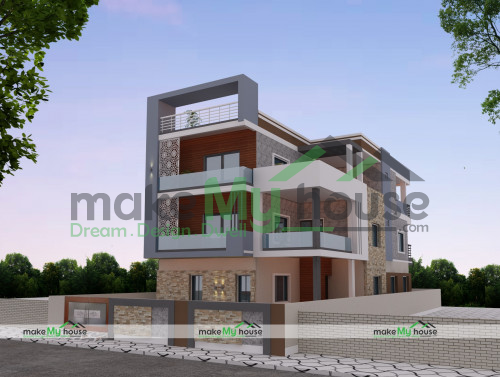 Triplex 3d Elevation 