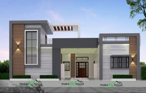 Single Floor House Exterior Design