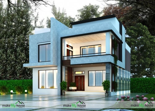 Two-Storey-House-Plan | Architecture Design | Naksha Images | 3D Floor Plan  Images | Make My House Completed Project