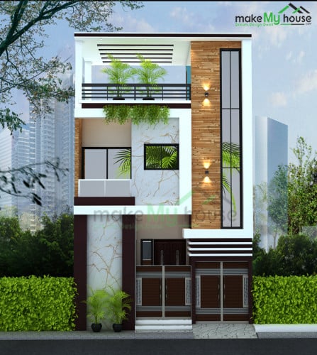 Second-Floor-House-Design | Architecture Design | Naksha Images | 3D Floor  Plan Images | Make My House Completed Project