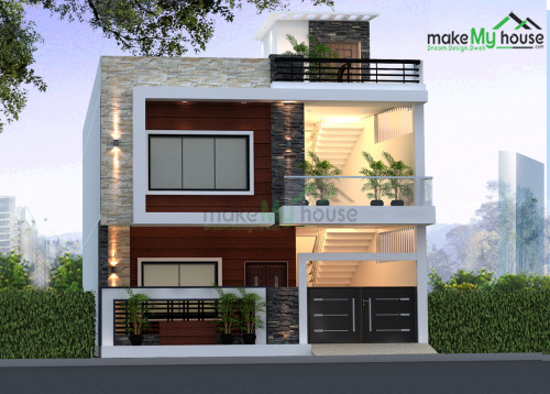 Second-Floor-House-Design | Architecture Design | Naksha Images | 3D Floor  Plan Images | Make My House Completed Project