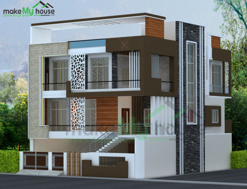 G 1 With Basement Architecture Design Naksha Images 3d Floor Plan Make My House Completed Project G 1 With Basement Architecture Design, How To Make Basement House In India