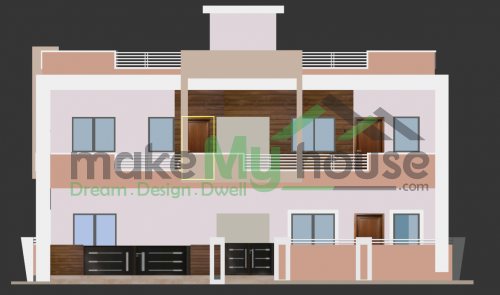 Duplex 2D Front Elevation 