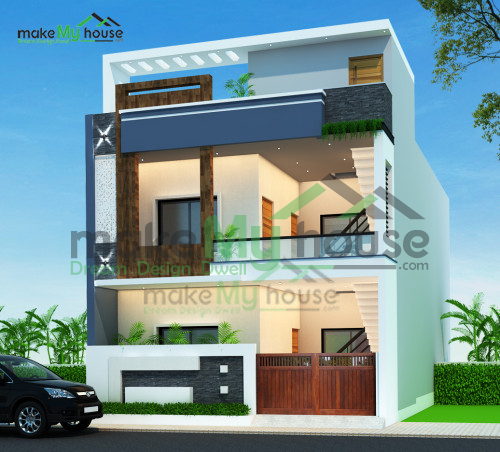 Duplex 3D Corner Elevation