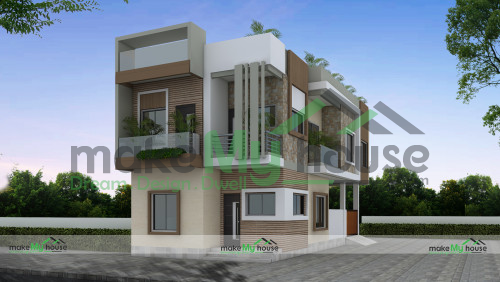 Duplex 3D Corner Elevation