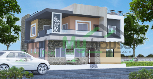 Duplex 3D Corner Elevation