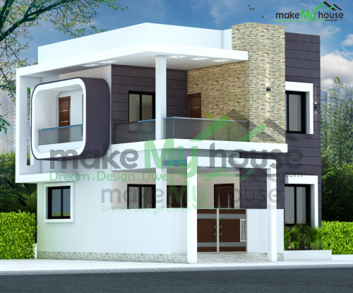 Duplex 3D Corner Elevation