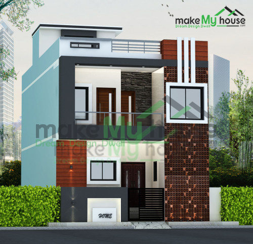 Duplex 3D Corner Elevation